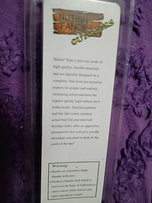 Lot of 3 Nuthin' Fancy Outdoors Fishing Lures - Crankbaits - Chartreuse & Gold - Thumbnail 3