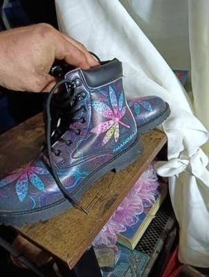 Shangri-La Pot Leaf Boots Size 39 - Thumbnail 2