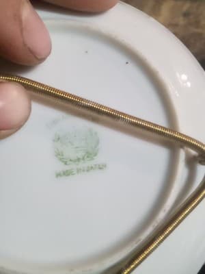 Lot Of 2 Outdoor Scene Vintage Saucers - Thumbnail 6