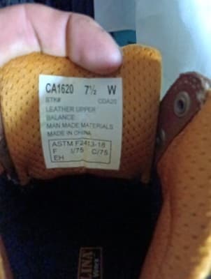 Carolina Woman No Metal Steel Toe Work Boot. Size 7.5 W - Thumbnail 5