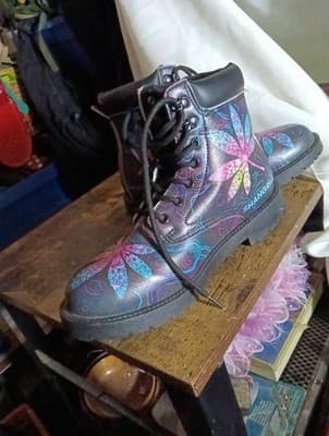 Shangri-La Pot Leaf Boots Size 39 - Thumbnail 3