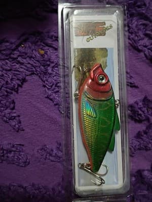 Lot of 3 Nuthin' Fancy Outdoors Fishing Lures - Crankbaits - Chartreuse & Gold - Thumbnail 6