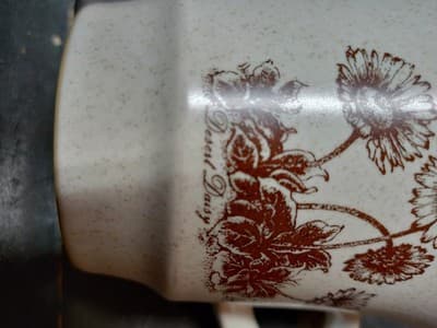 Vintage Noritake Desert Flowers Stoneware 8341 Set of 8 Cups & 8 Saucers Japan - Thumbnail 4