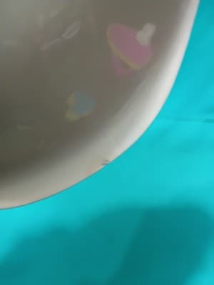 Vintage Red Wing Lotus 7.5" Bowl and 6.5" Plates - 4 Piece Set - Thumbnail 3