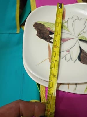 Vintage Red Wing Lotus 7.5" Bowl and 6.5" Plates - 4 Piece Set - Thumbnail 8