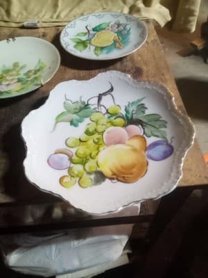 Lot Of 3 Vintage Saucers. Fruit Themed - Thumbnail 2