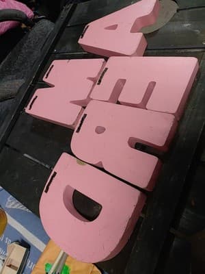 Large Set Of 5 Wooden Letters That Spell "DREAM". /Wall Hanging /Shelf... - Thumbnail 6