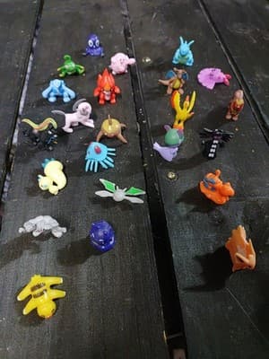 Pokemon Mini PVC 1" Figures Toy Lot of 23 Miniatures Marked "PK China" - Image 1