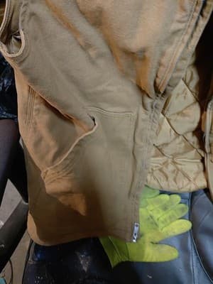 BRAHMA Canvas Work Vest With Quilted Interior Brown Zip-up Size XL (46-48) - Thumbnail 2