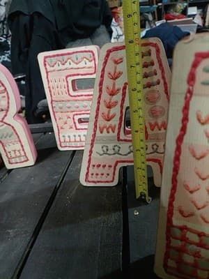 Large Set Of 5 Wooden Letters That Spell "DREAM". /Wall Hanging /Shelf... - Thumbnail 3