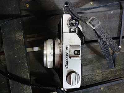 Canon Canonet 28 35mm Rangefinder Film Camera With Case Not Tested - Thumbnail 4