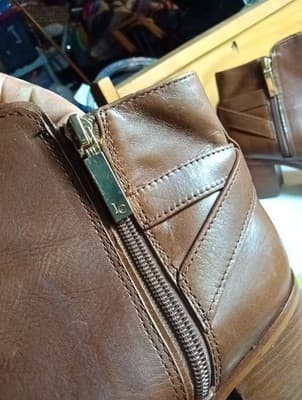 Louise Et Cie Womens Brown Leather Zalia Ankle Boots Size 5.5 M - Thumbnail 5