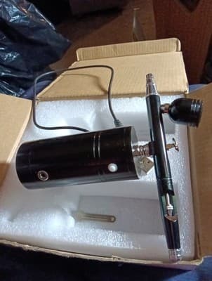 New Airbrush Air Compressor Kit Craft Paint Art Spray Gun Set 0.3mm - Thumbnail 2