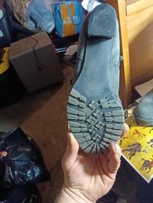 BIALA Kelsey Gray Suede Leather Zip Up Ankle Boots Size 42= 11 - Thumbnail 4