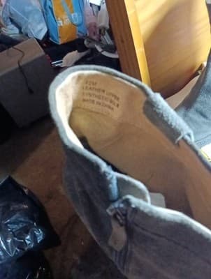 BIALA Kelsey Gray Suede Leather Zip Up Ankle Boots Size 42= 11 - Thumbnail 5