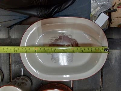 Vtg Noritake Desert Flowers 8341 Stoneware 9 3/4" Oval Vegetable Bowl Cactus - Thumbnail 6