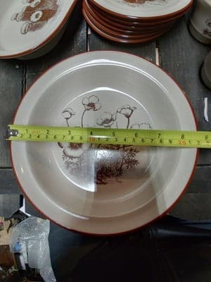 Vintage Noritake Desert Flowers Round Vegetable Serving Bowl 8341 Mexican Poppy - Thumbnail 2