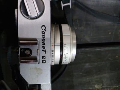 Canon Canonet 28 35mm Rangefinder Film Camera With Case Not Tested - Thumbnail 5