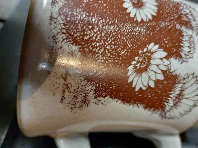 Vintage NORITAKE DESERT FLOWERS Creamer & Sugar Bowl With Lid - Thumbnail 4