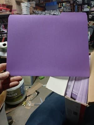 Universal Top Tab File Folders Letter Size/ Purple /1/3-cut Tab - Thumbnail 6