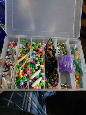 mixed beads lot jewelry making mix variety bead supplies Various Sizes - Image 1
