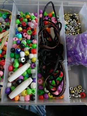 mixed beads lot jewelry making mix variety bead supplies Various Sizes - Thumbnail 4