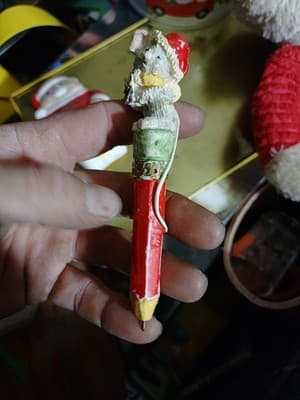 Lot Of 5 Holiday Decorations, Wooden Wall Sign, Ceramic Bear, Candy Dish,... - Thumbnail 7