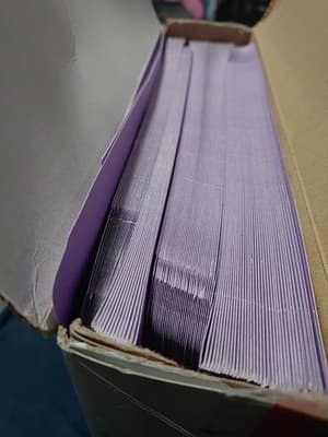 Universal Top Tab File Folders Letter Size/ Purple /1/3-cut Tab - Thumbnail 8