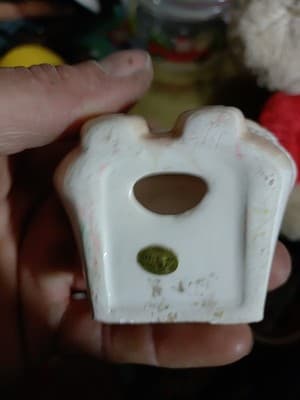 Lot Of 5 Holiday Decorations, Wooden Wall Sign, Ceramic Bear, Candy Dish,... - Thumbnail 5