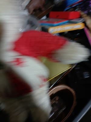 Lot Of 5 Holiday Decorations, Wooden Wall Sign, Ceramic Bear, Candy Dish,... - Thumbnail 13