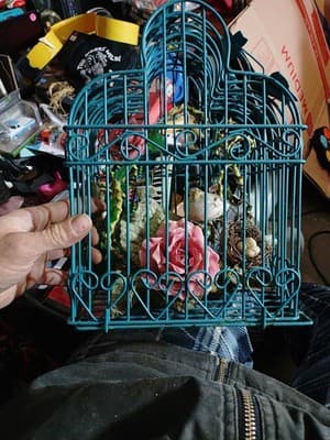 Vintage Small Decorative Bird Cage. Cage Only - Image 1