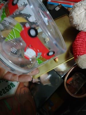 Lot Of 5 Holiday Decorations, Wooden Wall Sign, Ceramic Bear, Candy Dish,... - Thumbnail 9