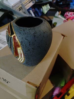 Princess Running Mouth Small Decorative Vase - Thumbnail 2