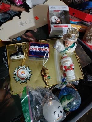 Lot Of 9 Cool Christmas Ornaments - Image 1
