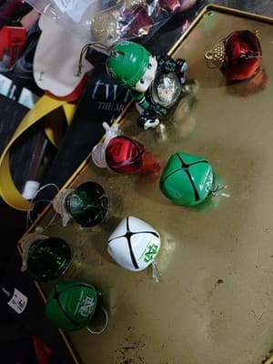 Lot Of UND Holiday Ornaments/ Extra Pieces Also. 11 Extra. 6 That Say UND - Image 1