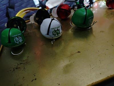 Lot Of UND Holiday Ornaments/ Extra Pieces Also. 11 Extra. 6 That Say UND - Thumbnail 4