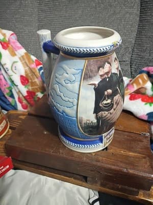 Norman Rockwell Miller Beer Stein - "Bottom of the Sixth" 1st in Series... - Image 1