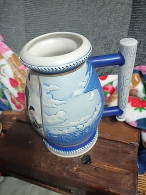 Norman Rockwell Miller Beer Stein - "Bottom of the Sixth" 1st in Series... - Thumbnail 3