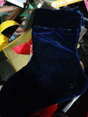 Blue Velvet M Stocking - Thumbnail 3