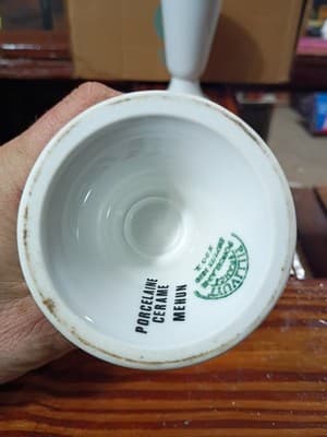 6-Piece Set PILLIVUYT France "Metiers du Vieux Paris" Porcelain Cups / Goblets - Thumbnail 7