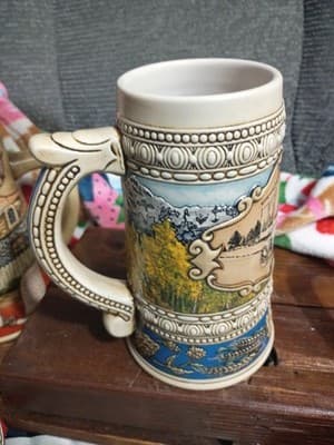 Vintage 1989 Coors Holiday Beer Stein - 2nd in Series - 1910 Delivery Van -... - Thumbnail 5