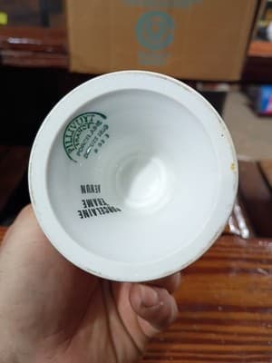 6-Piece Set PILLIVUYT France "Metiers du Vieux Paris" Porcelain Cups / Goblets - Thumbnail 5