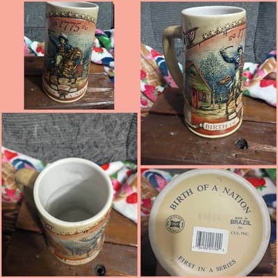 1991 Miller Brewing Birth of a Nation Stein - First in Series - Paul Revere 1775 - Image 1