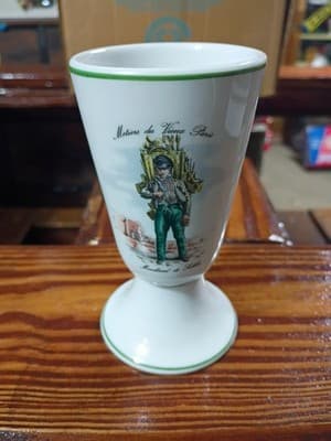 6-Piece Set PILLIVUYT France "Metiers du Vieux Paris" Porcelain Cups / Goblets - Thumbnail 2