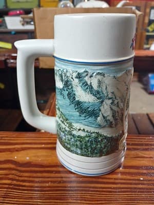 Title: Vintage 1991 Coors Beer Stein The Rocky Mountain Legend Series Made in... - Thumbnail 4