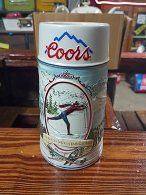 Title: Vintage 1991 Coors Beer Stein The Rocky Mountain Legend Series Made in... - Image 1