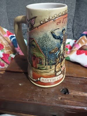 1991 Miller Brewing Birth of a Nation Stein - First in Series - Paul Revere 1775 - Thumbnail 5