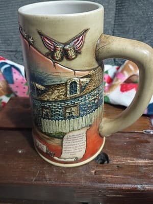 1991 Miller Brewing Birth of a Nation Stein - First in Series - Paul Revere 1775 - Thumbnail 3