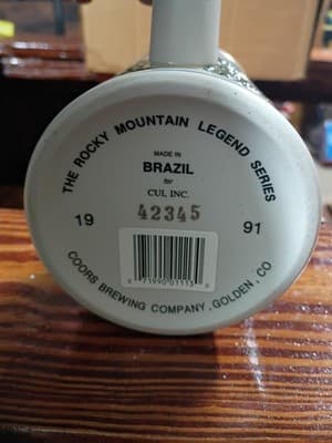 Title: Vintage 1991 Coors Beer Stein The Rocky Mountain Legend Series Made in... - Thumbnail 6