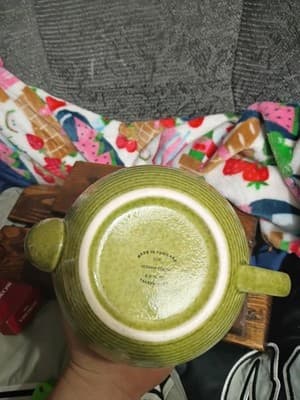 Herman Dodge & Son Green Beehive Teapot - Ribbed Two-Tone Ceramic Tea Pot... - Thumbnail 9